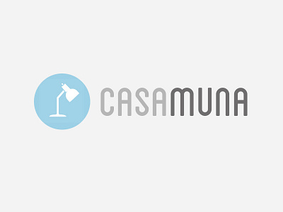 Casamuna furniture lamp logo minimal modern