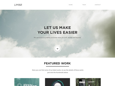 Limbø agency contact layout ui website work