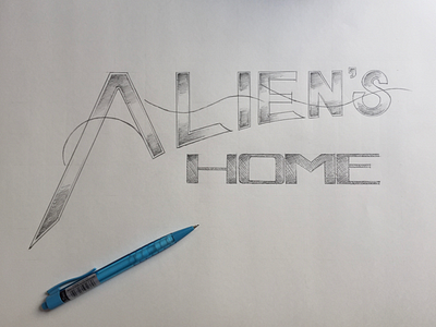 Alien’s Home | Pencil work