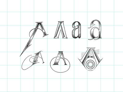 Practice of typography “A”