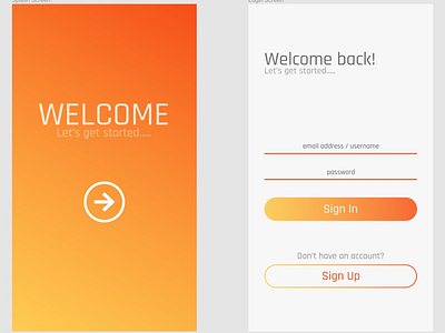 Login screen UI, another version app design illustration login mobile ui uiux ux