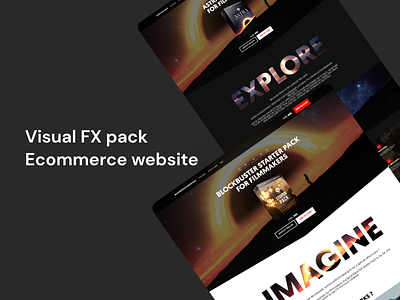 VFX pack ecommerce website