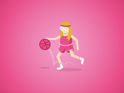 Hello, Dribbble! basketball dribbble graphic design heather morris design illustration