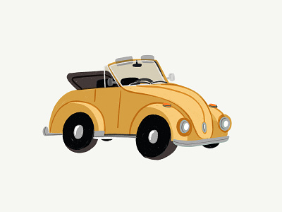 Volkswagen Bug illustration procreate