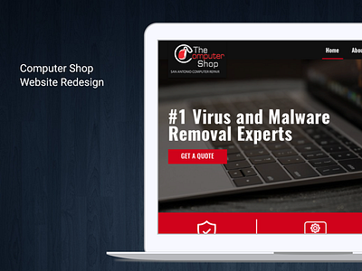 Computer Repair Website Homepage ui ux