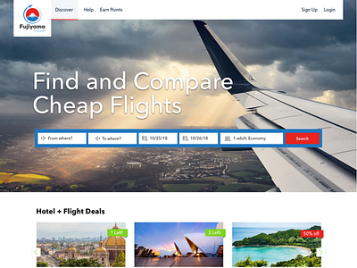 Travel Website Full Layout ui ux web