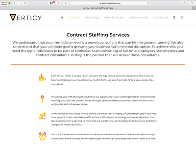 Verticy Solutions Website