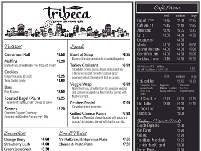 Cafe Menu