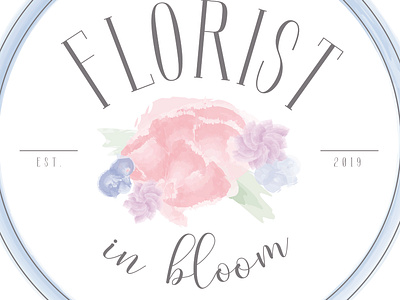 Florist Workshop Logo design floral design graphic design illustration illustrator cc logo typography vector