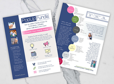 PopUp Funds Flyer branding color palette design flyer font graphic design indesign layout page layout typography