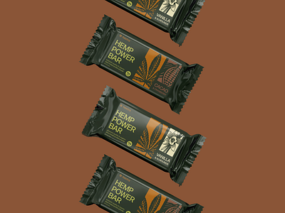Hextra Power Bar Packaging cannabis logo