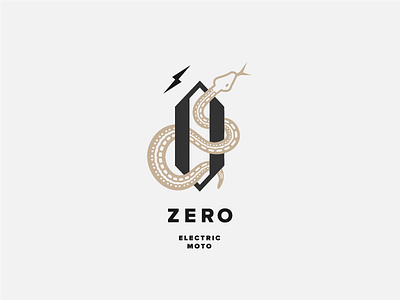 Zero Electric Moto illustration logo moto motorcycle snake