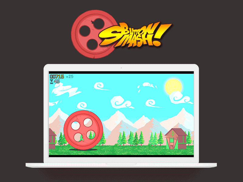 Button Smash animation design illustration videogame