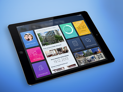 Ipad App Concept for Apartments In Development