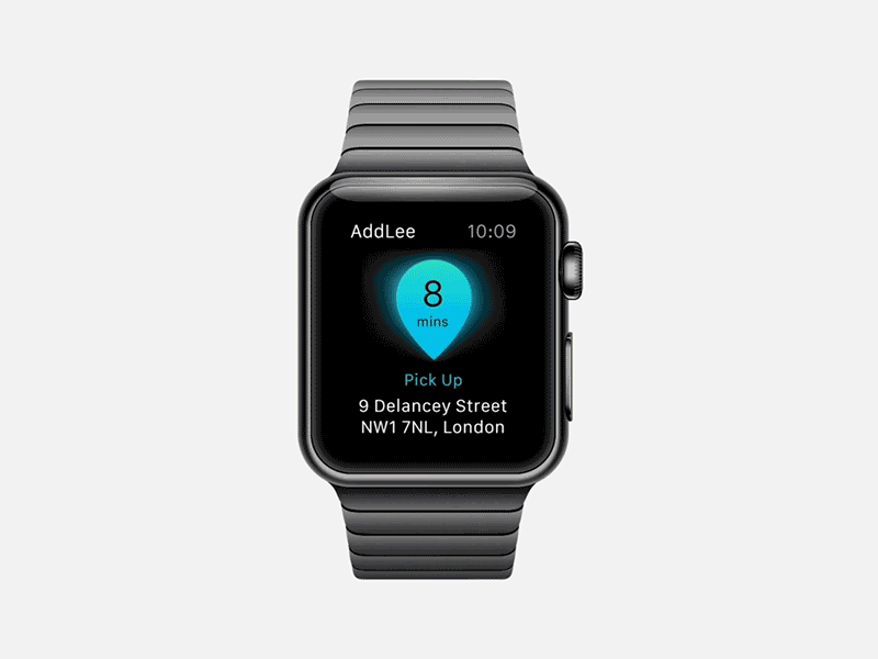 Addisonlee Apple Watch addison lee animation app apple watch cab gif mobile prototype taxi ui watch