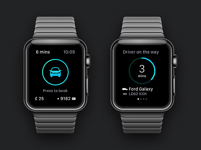 Addison Lee - Apple Watch App addison lee app apple watch cab taxi ui