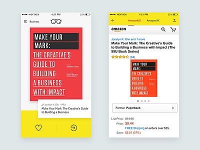 NeuReads App app book browse ios iphone ui