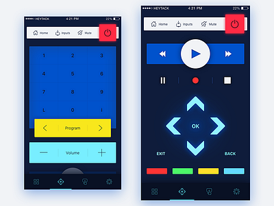 SmartTV Remote Control App Concept app iphone lg remote control smarttv ui