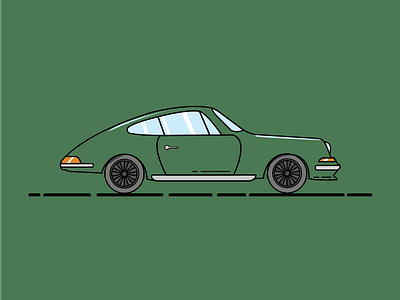 Porsche 911 1970s cars design illustration porsche porsche 911