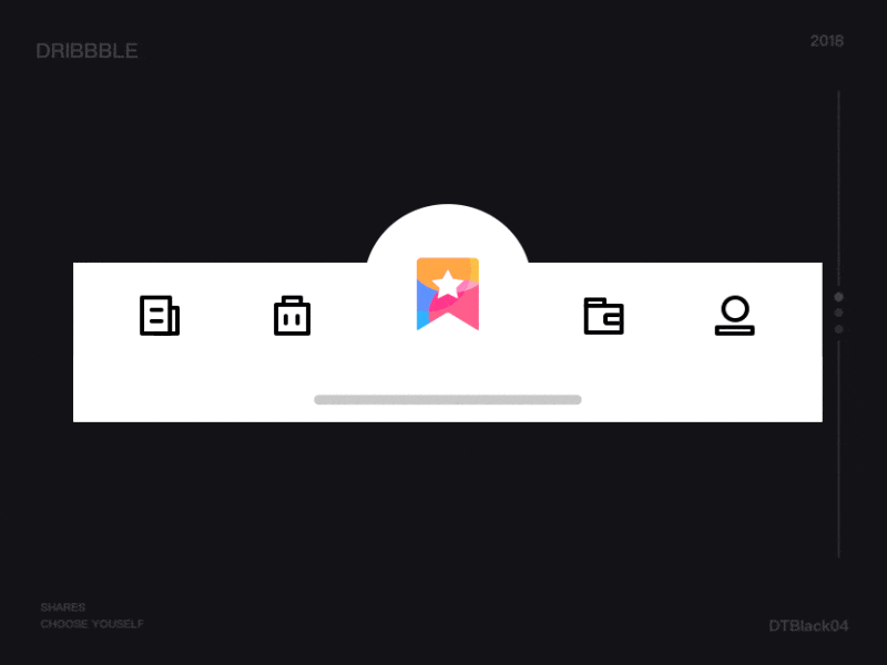Combination of 3D Stroke and tab bar ae app icon ui 动效 插件 旅行