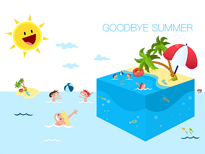 Goodbye Summer illustrator summer