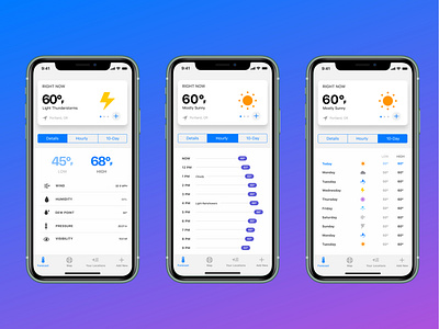 iOS 13 Weather App - Redesign