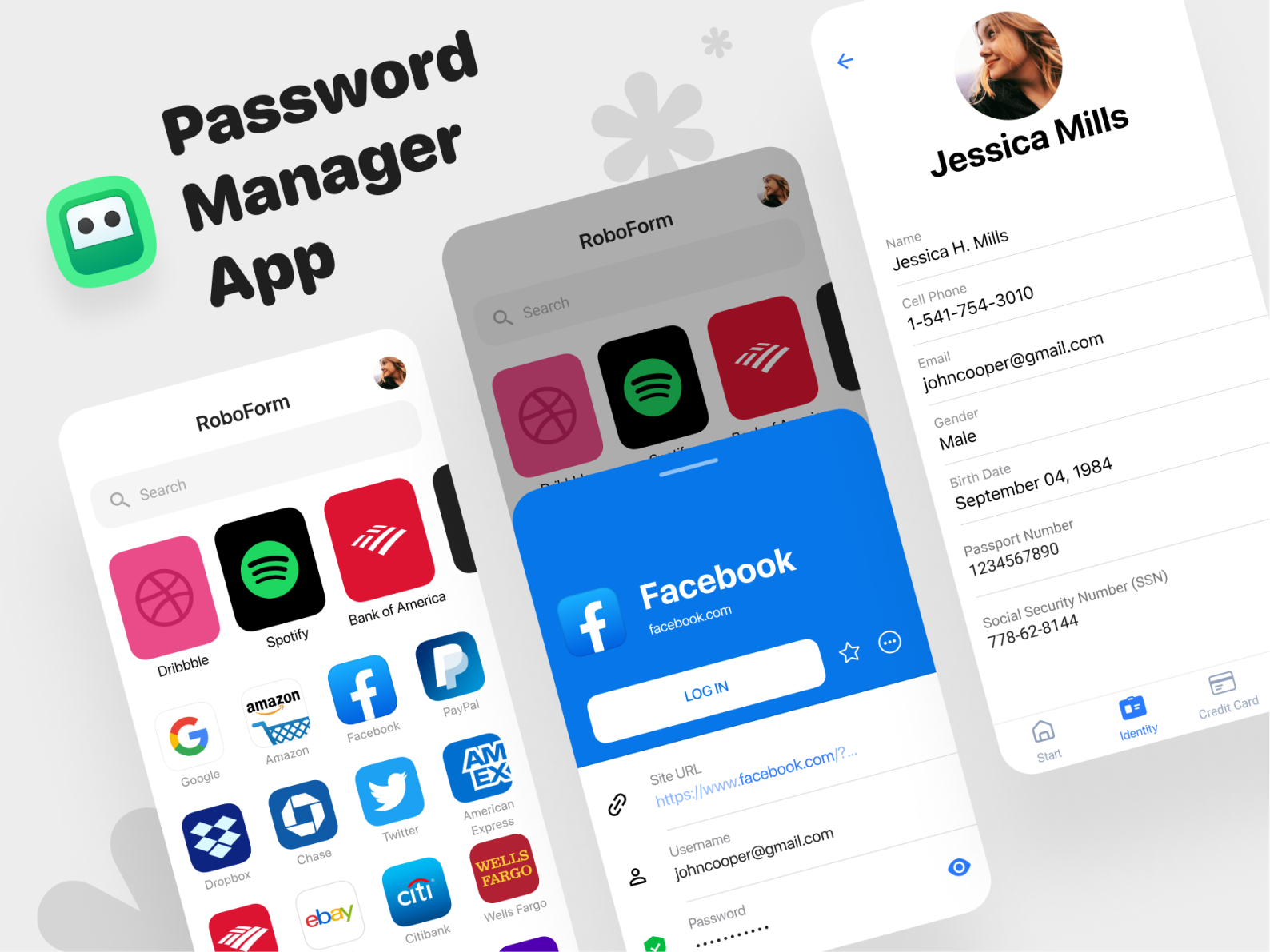 Password Manager App by Aleksandr Subbotin on Dribbble