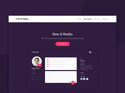 How It Works Section design clean colorful design landing page design uidesign