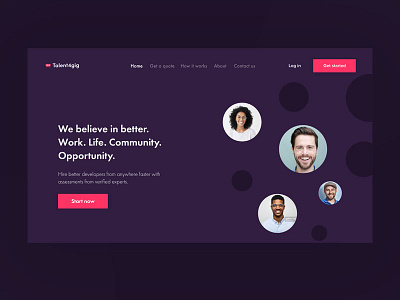 Landing page concept 2