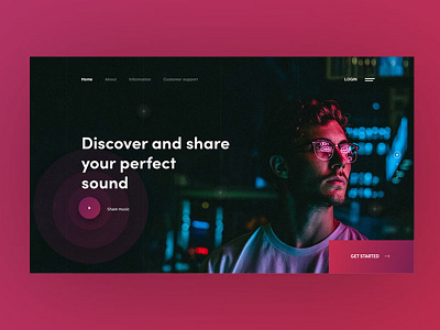 Music Landing page