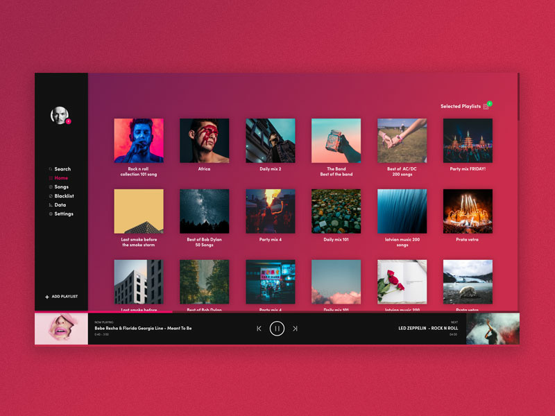 Dashboard design ui uidesign music app dasuboard spotify music