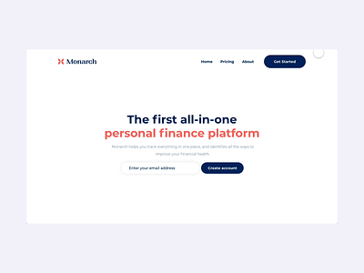 Redesign animations finance finance app finance platform illustration landing page monarch platform ui uidesign website
