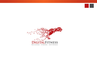 digitalfitness logo created in year 2010 australia bangladesh branding digital fitness equipments fitness illustration limon logo power animal spped vector