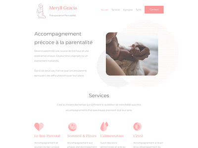 Parent Site baby branding design grey home page illustration maternity mobile modal newborn parents pink princing soft texture typography ui ux vector website