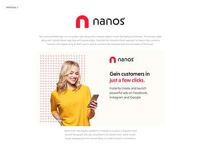 Branding proposals for Nanos brand brand identity branding branding concept logo