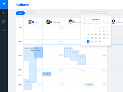 Keshapp - Appointments calendar for salons