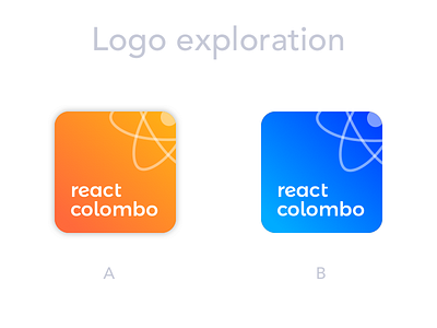 Which logo you like? A or B? colombo concept logo meetup react