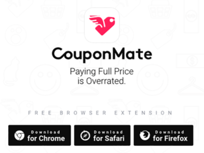 CouponMate: Paying Full Price is Overrated branding design logo