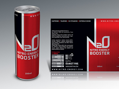 N20: Nitro Energy Drink (Red & Black)