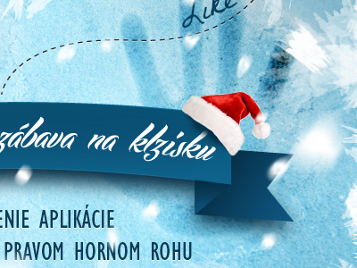 Vianoce na lade app application blue christmas facebook ice winter