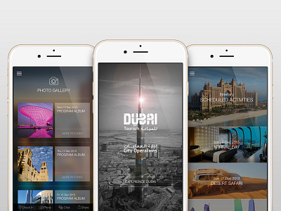 Dubai Tourism Mobile App Design