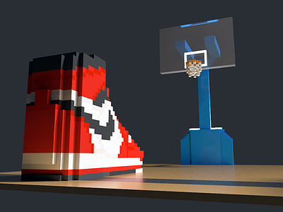 DEBUT. get on field!! basketball debut pixel voxel