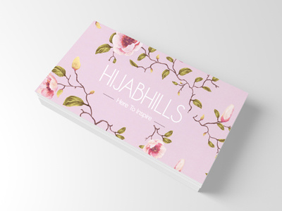 Hijabhills Business Card blogger business card