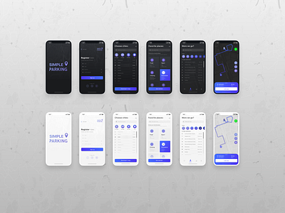 Simple Parking. Concept iOS app.