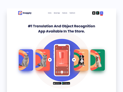 Snapply, app landing page app branding logo ui ux webdesign