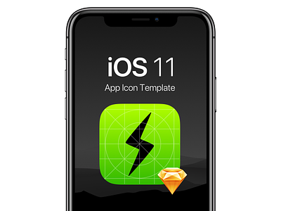 iOS 11 App Icon Template app icon apple automate ios iphone iphone x sketch sketch template symbols template timesaver