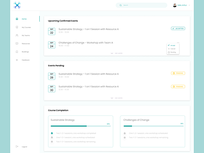 Schedules admin admin dashboard admin design admin panel branding clean clean ui dashboad design education green minimal minimalist schedules simple simple clean interface ui ux web web design