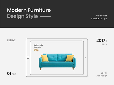 My First Project: Furniture E-Commerce debut design e commerce furniture interaction interior minimalist sketchapp uiux webdesign