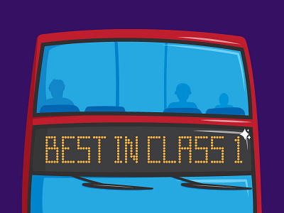 Advertising For CILT advertising branding bus course education illustration print sign transport
