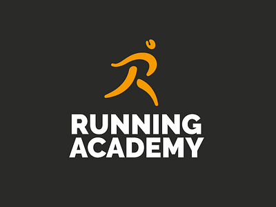 Running Academy Branding app branding coach identity logo marathon race run running sport training typography